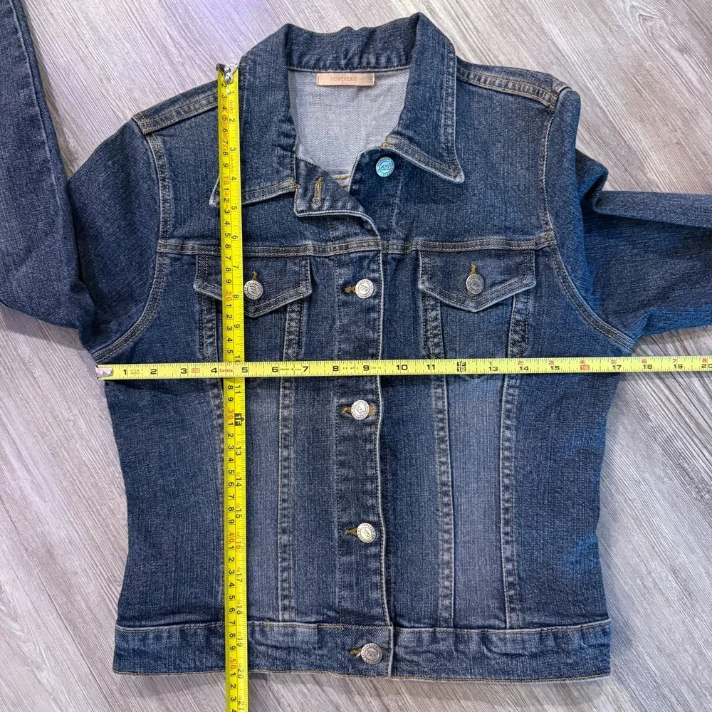 Forever21 Womens Medium Vintage Y2K Made‎ In USA Fitted Denim Jean Jacket